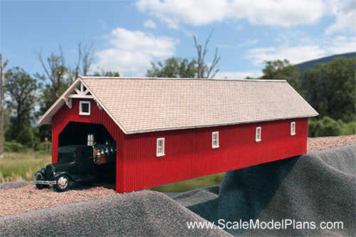 Model Railway covered bridge