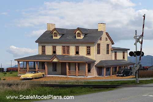Plans for Model Railroad and Diorama Commercial Building in HO, O, OO 