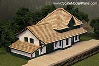 Fort Langley CNR 3rd class Depot in HO Scale