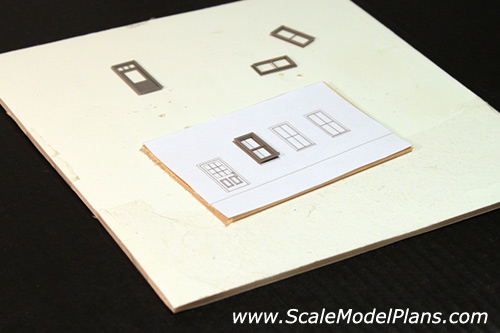 scale model plans window templates