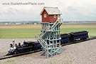 O scale model railroad coal tower