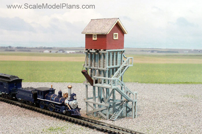Scale model coaling station