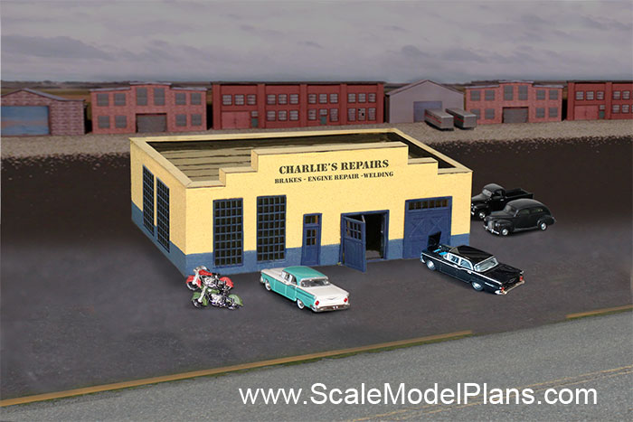 model railroad commercial buildings