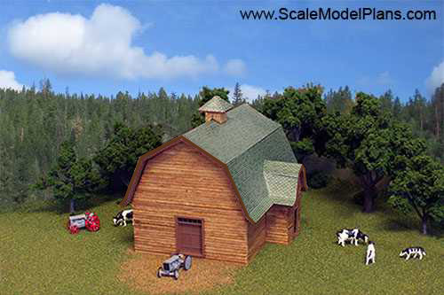 OO Scale Model Railroad Structure - Barn