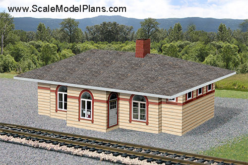 cardstock model railroad construction
