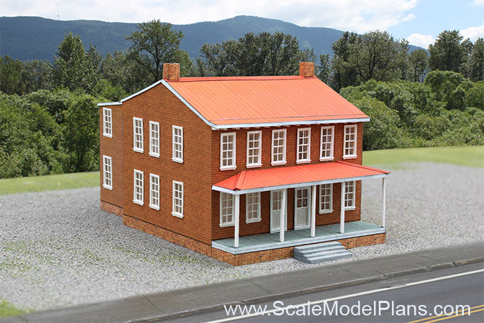 Model structure rowhouse HO scale