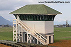 HO scale Santa Fe Railroad Control Tower