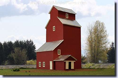 HO Scale grain elevator