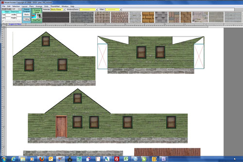 using Model Builder software with ScaleModelPlans.com templates