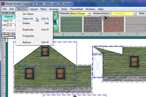 building with Model Builder software