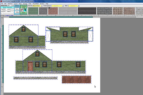 building with Model Builder software
