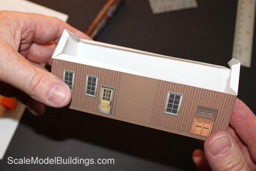 cardstock structures for model railroads