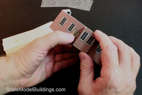 cardstock modelling Central Ontario Railroad Station