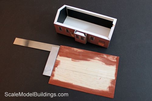 cardstock modelling Central Ontario Railroad Station