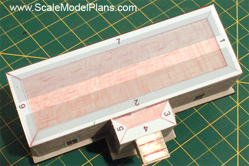 cardstock modelling Central Ontario Railroad Depot