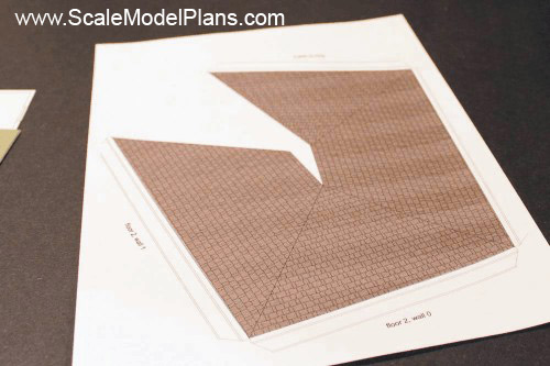 cardstock model construction