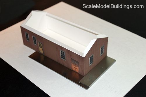 assembling a cardstock model-kit