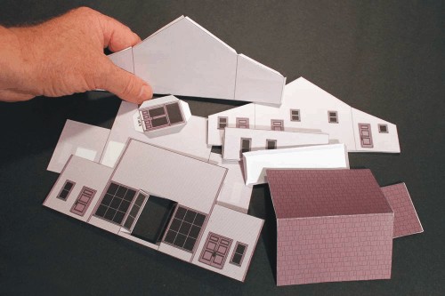 HO Scale cardstock model Store