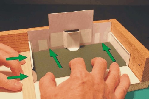 model railroad cardstock model tools