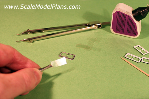 model railroading tips - using acetate for window glass