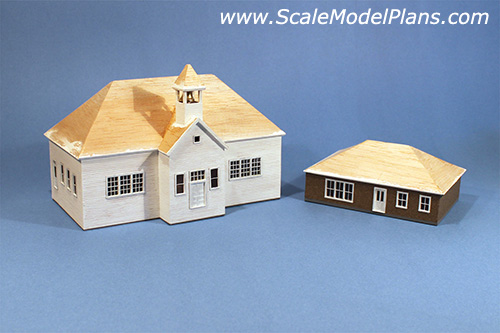 HO scale model railroad structures from scalemodelplans.com