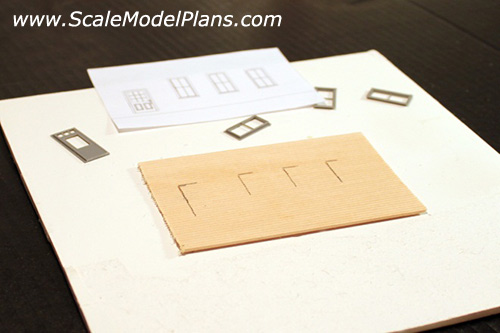 model railroad scrathcbuilding templates