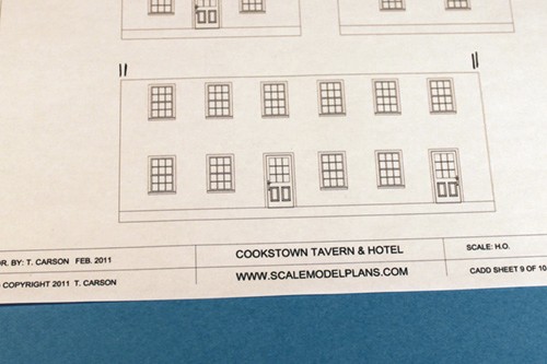 HO scale model scratchbuilding with scalemodelplans.com plans