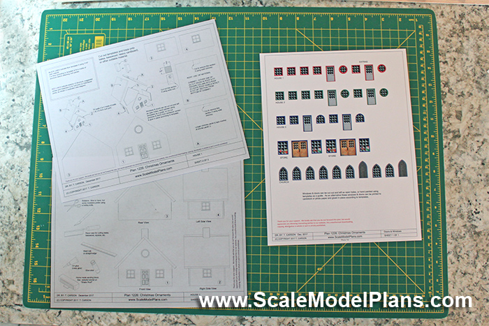 model railroad cardstock model