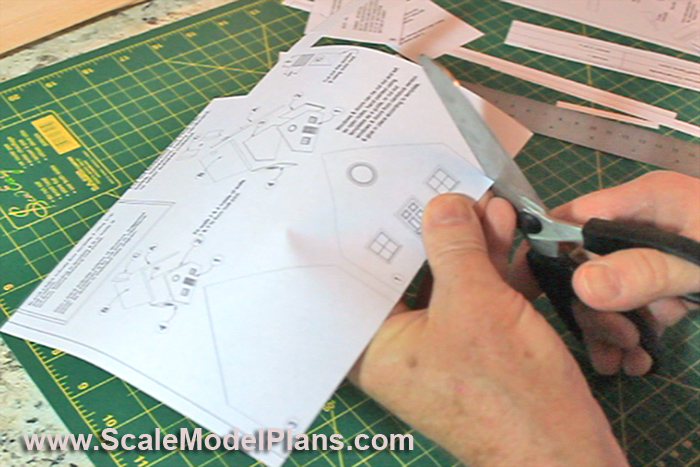 model railroad cardstock model tools