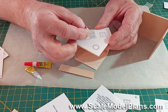 cardstock structures for model trains