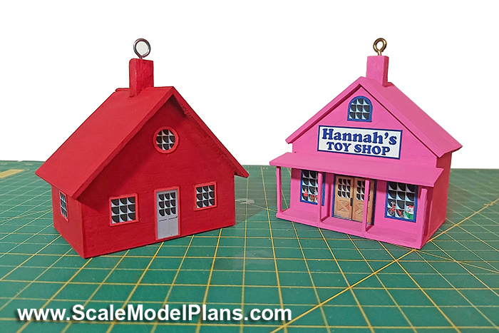 cardstock structures for model trains