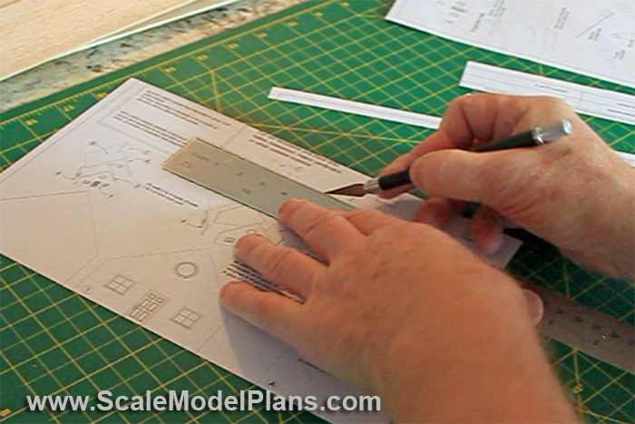 model railroad cardstock model tools