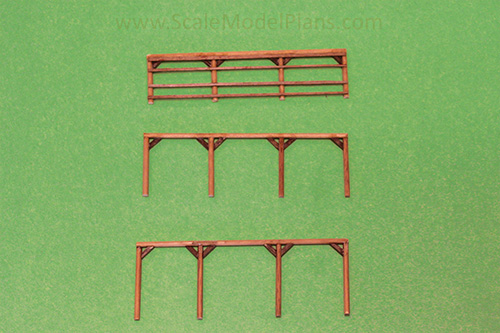 scale model railroad post & beam scratch building tip