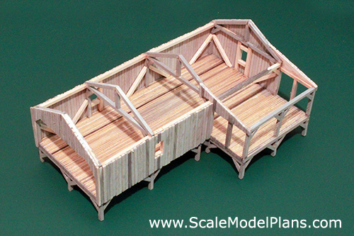 post and beam HO Scale