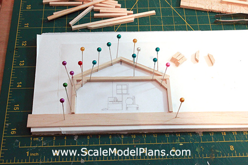 post and beam HO Scale