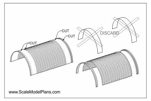 build a scale model quonset hut using a tin can