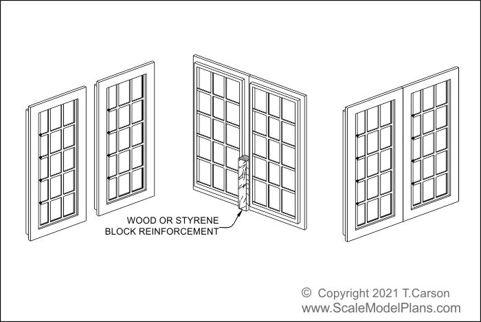 Customizing HO scale windows