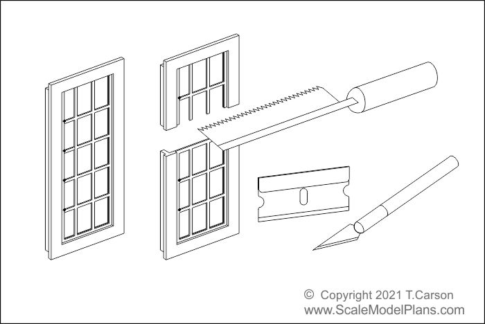 modify scale model windows