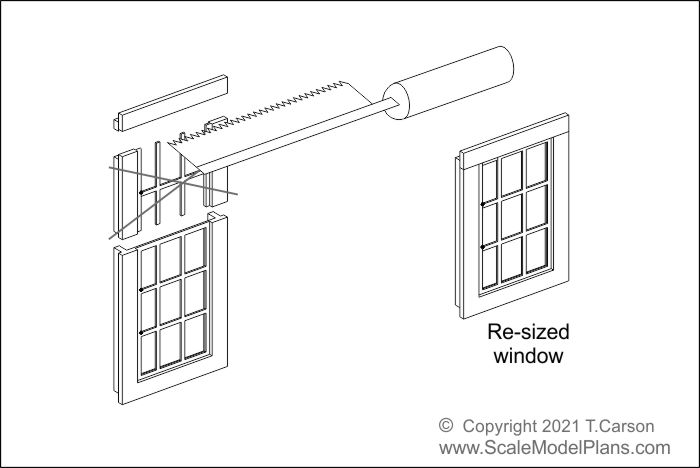 resizing scale model windows